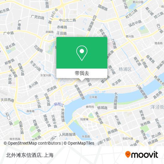 北外滩东信酒店地图