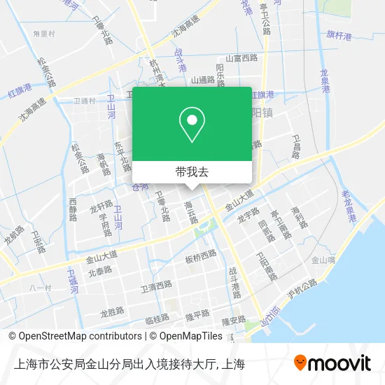 上海市公安局金山分局出入境接待大厅地图