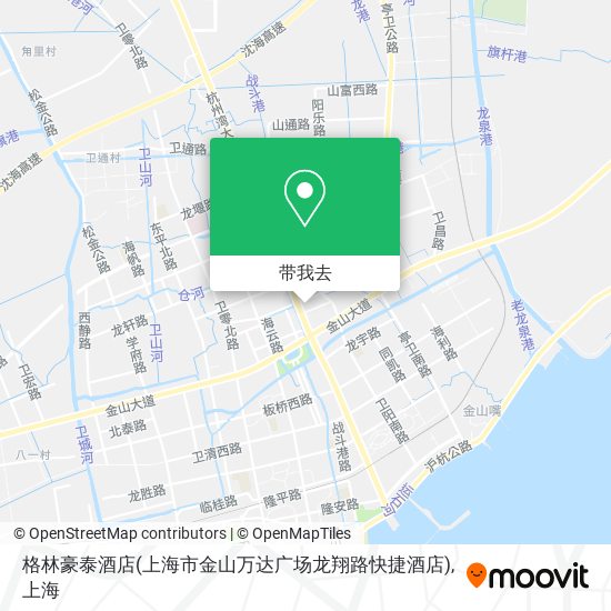 格林豪泰酒店(上海市金山万达广场龙翔路快捷酒店)地图
