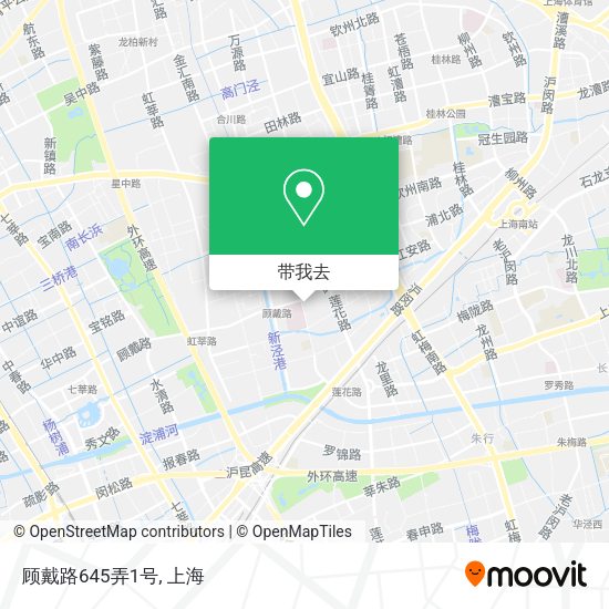 顾戴路645弄1号地图