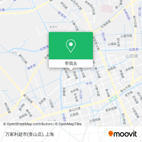 万家利超市(查山店)地图