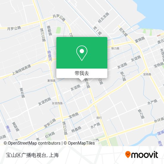 宝山区广播电视台地图