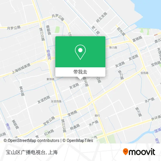 宝山区广播电视台地图