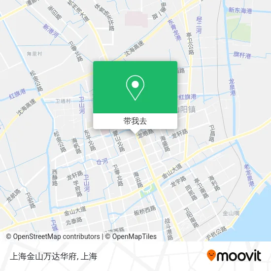 上海金山万达华府地图