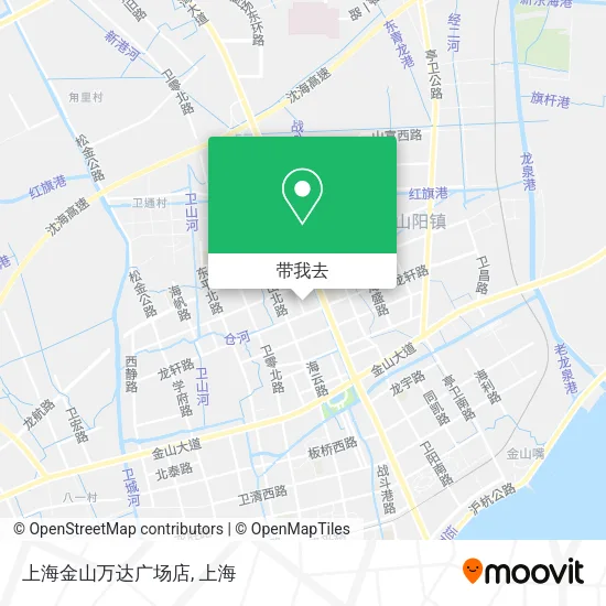上海金山万达广场店地图