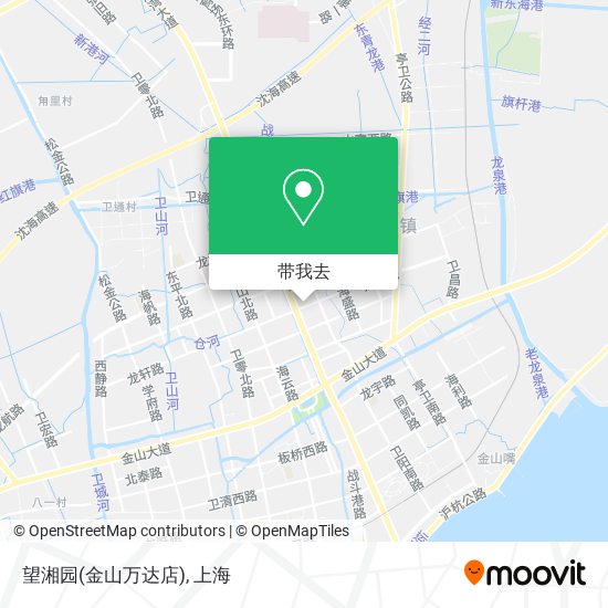 望湘园(金山万达店)地图