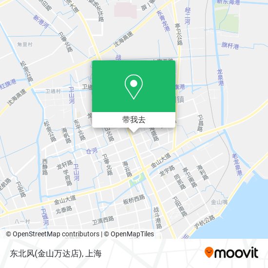 东北风(金山万达店)地图
