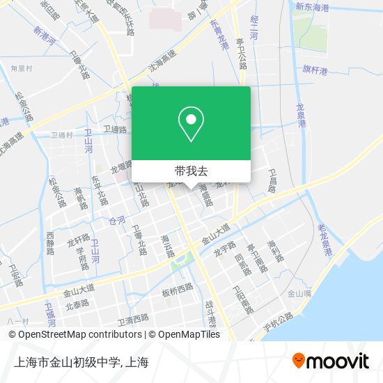 上海市金山初级中学地图