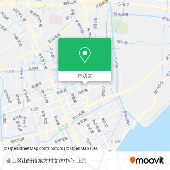 金山区山阳镇东方村文体中心地图
