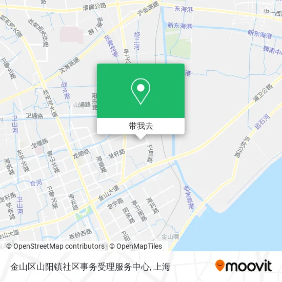 金山区山阳镇社区事务受理服务中心地图