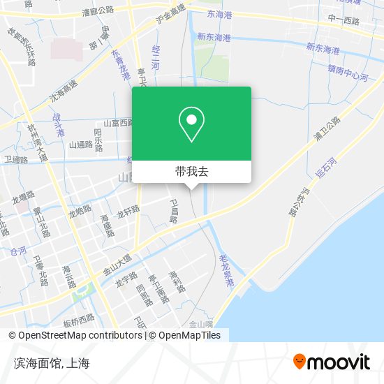 滨海面馆地图