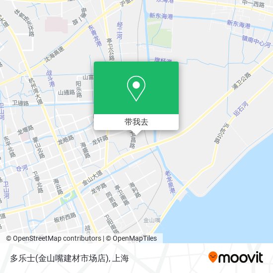 多乐士(金山嘴建材市场店)地图