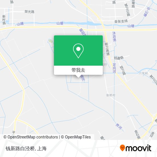 钱新路白泾桥地图