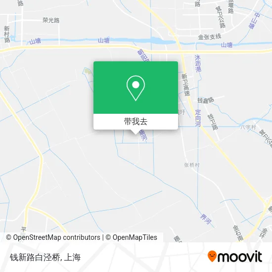 钱新路白泾桥地图