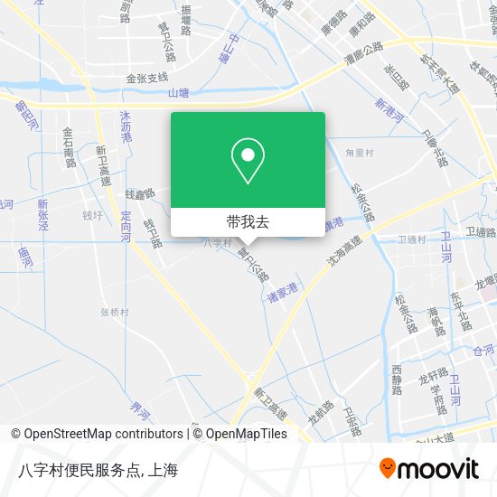 八字村便民服务点地图