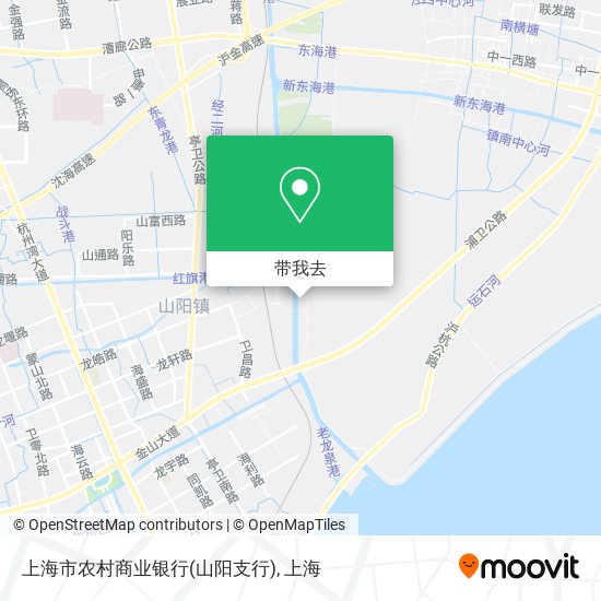 上海市农村商业银行(山阳支行)地图