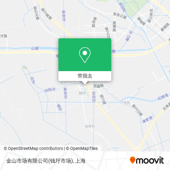 金山市场有限公司(钱圩市场)地图