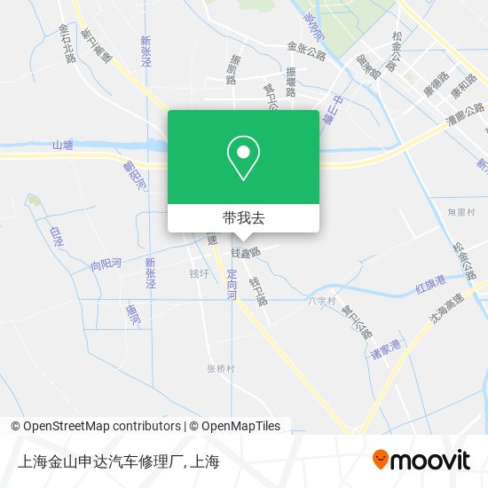 上海金山申达汽车修理厂地图