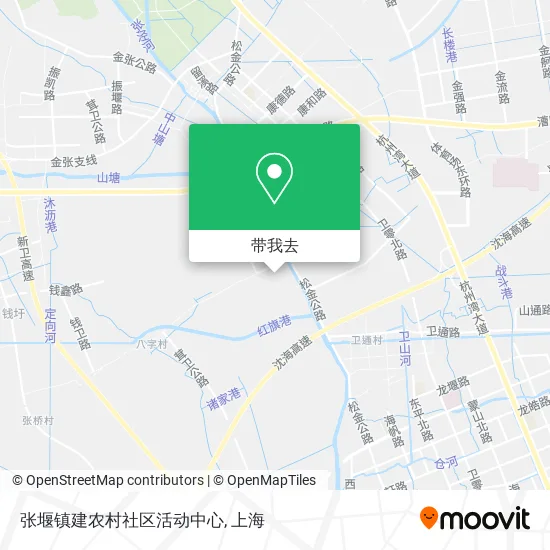 张堰镇建农村社区活动中心地图