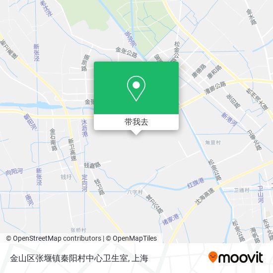 金山区张堰镇秦阳村中心卫生室地图
