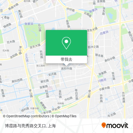 博霞路与亮秀路交叉口地图