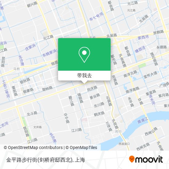 金平路步行街(剑桥府邸西北)地图