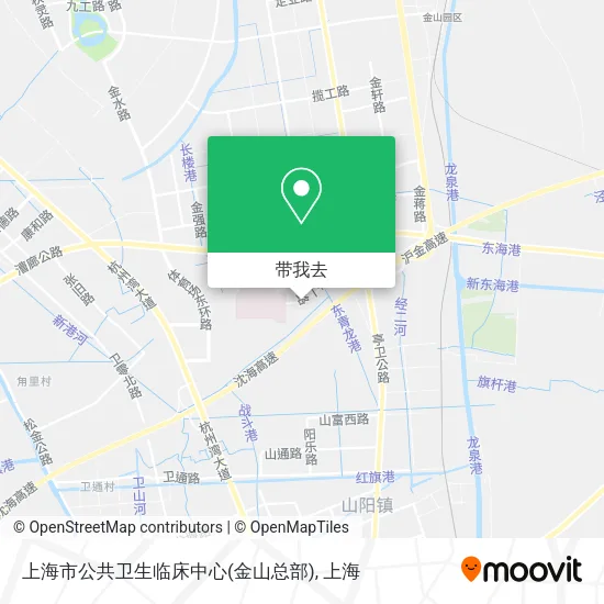 上海市公共卫生临床中心(金山总部)地图