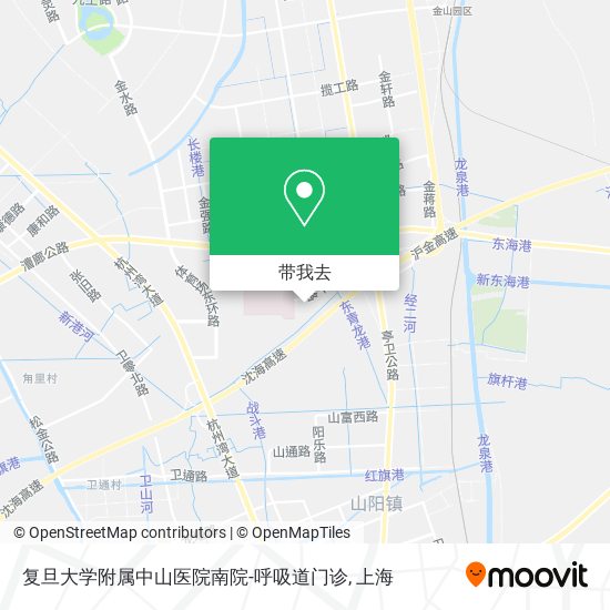 复旦大学附属中山医院南院-呼吸道门诊地图