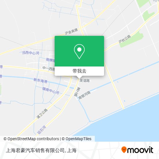 上海君豪汽车销售有限公司地图