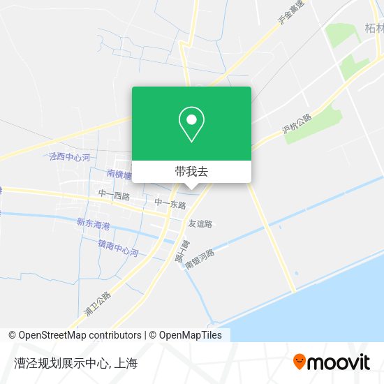 漕泾规划展示中心地图