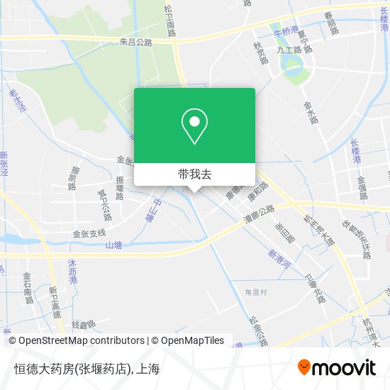 恒德大药房(张堰药店)地图