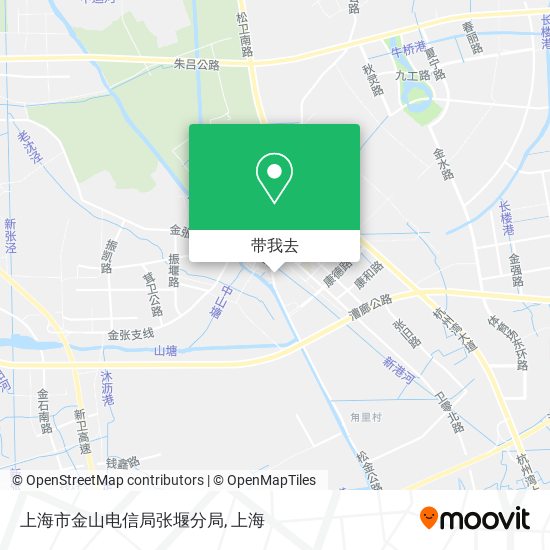 上海市金山电信局张堰分局地图