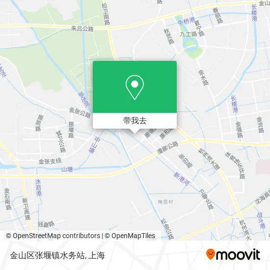金山区张堰镇水务站地图