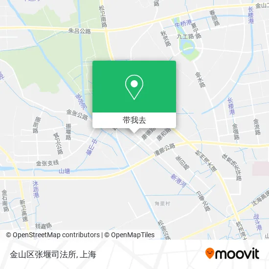 金山区张堰司法所地图
