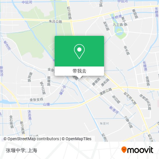 张堰中学地图