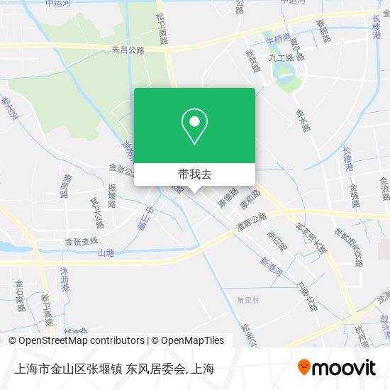 上海市金山区张堰镇 东风居委会地图