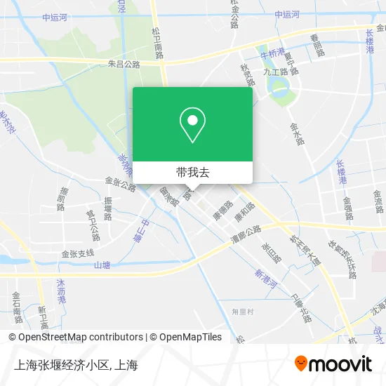 上海张堰经济小区地图