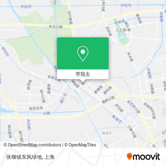 张堰镇东风绿地地图