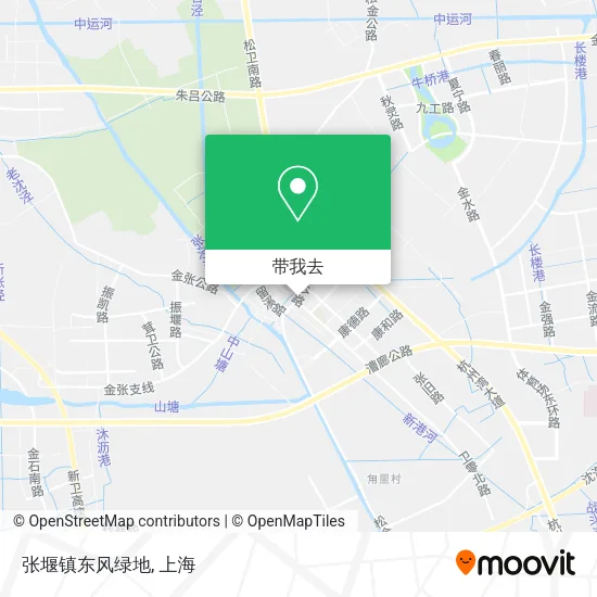 张堰镇东风绿地地图