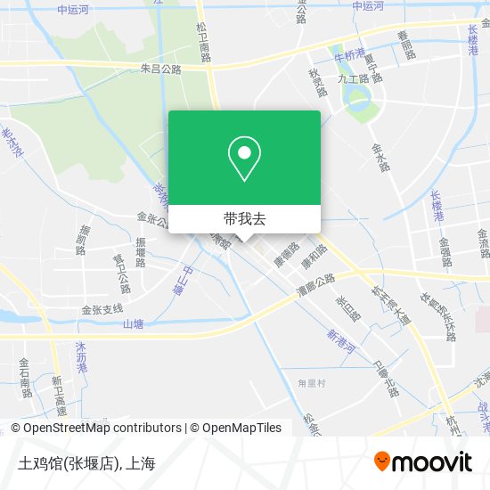 土鸡馆(张堰店)地图