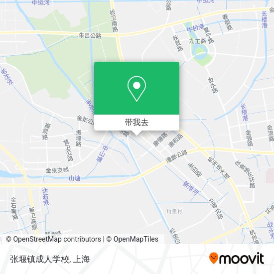 张堰镇成人学校地图