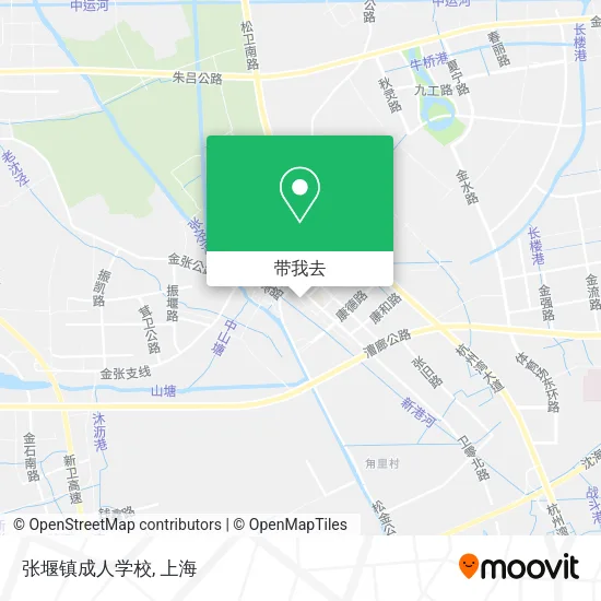 张堰镇成人学校地图