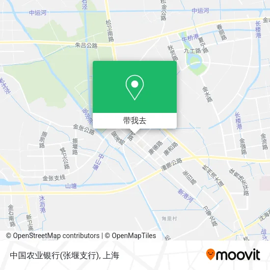 中国农业银行(张堰支行)地图