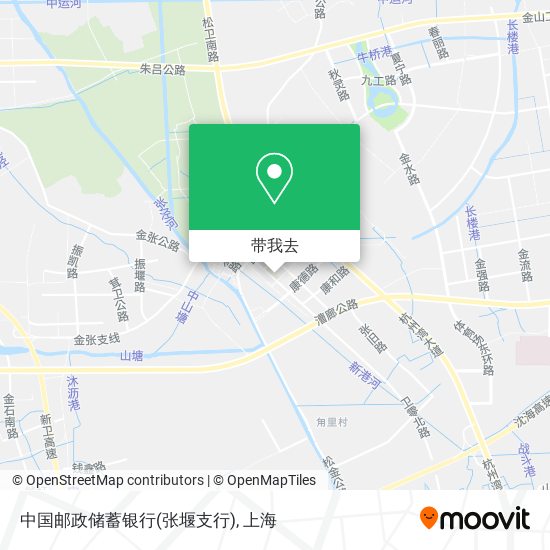 中国邮政储蓄银行(张堰支行)地图