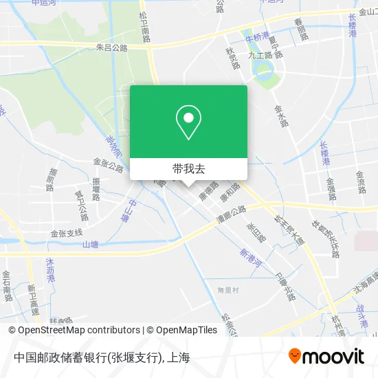 中国邮政储蓄银行(张堰支行)地图