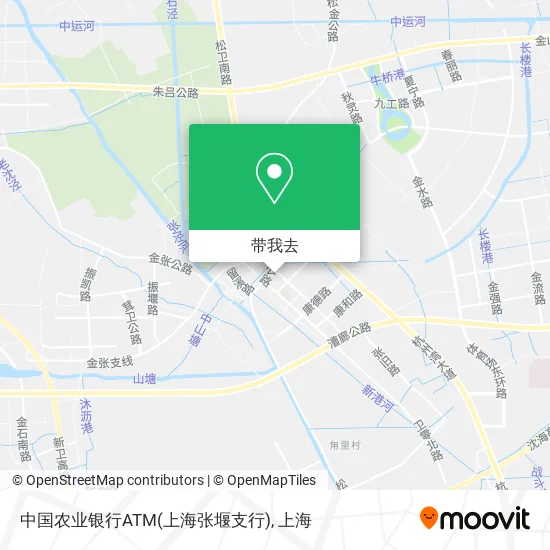 中国农业银行ATM(上海张堰支行)地图
