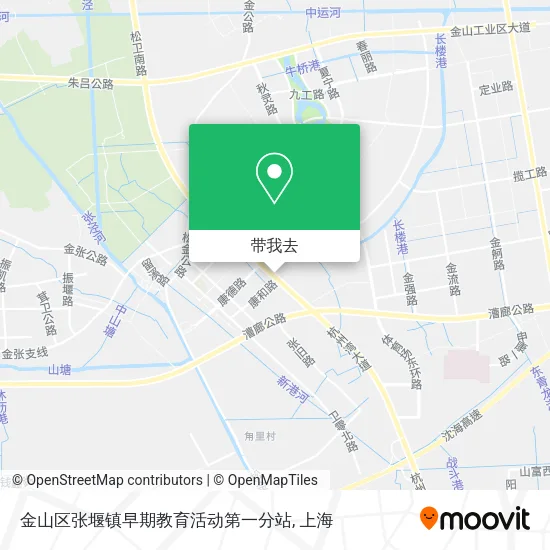 金山区张堰镇早期教育活动第一分站地图