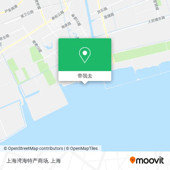 上海湾海特产商场地图