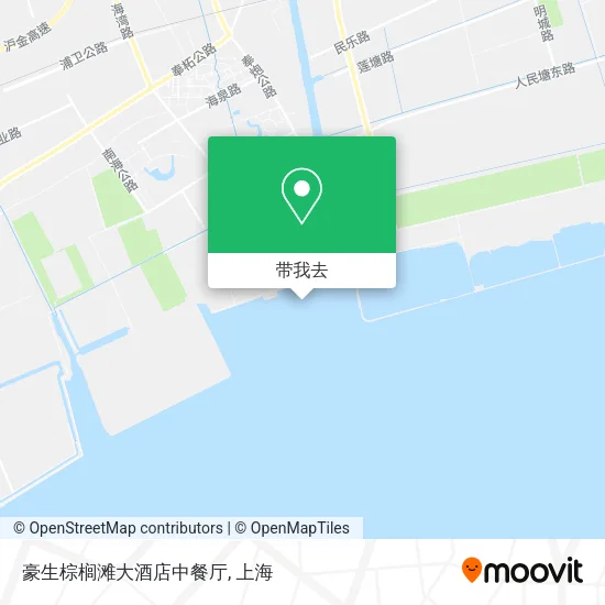 豪生棕榈滩大酒店中餐厅地图