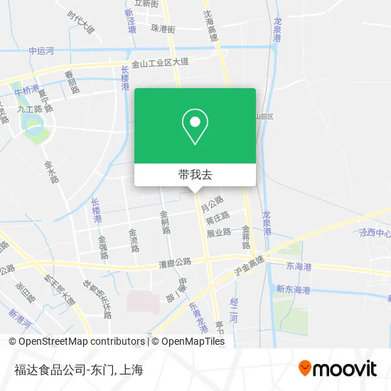 福达食品公司-东门地图